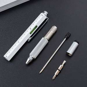 Outil technologique 6-en-1, stylo tournevis multifonctionnel avec stylet tactile, règle et niveau à bulle pour les ingénieurs/projets de bricolage - Product Image 3