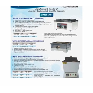 Sri Sai Scientific 20-Liter M.S. Bain-marie de laboratoire semi-automatique avec protection IP55 et contrôleur PID - Product Image 3