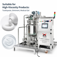 Équipement de mélange de crème 200L 300L, Émulsifiant sous vide, Machine à émulsionner, Machine de fabrication de cosmétiques, Émulsifiant sous vide