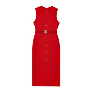 <span class=keywords><strong>Abbigliamento</strong></span> Femminile all'<span class=keywords><strong>Ingrosso</strong></span> <span class=keywords><strong>Vendita</strong></span> Calda Abito Midi Senza Maniche con Cintura - Product Image 5