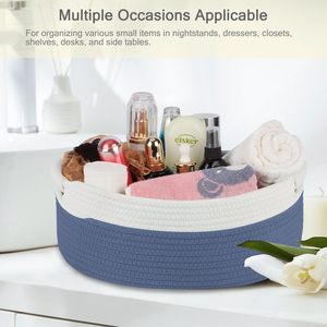 KUYUE-Petits Paniers de <span class=keywords><strong>Rangement</strong></span> Tissés Vides pour Bébé, Boîtes à Jouets pour Enfants, Femmes et Hommes, <span class=keywords><strong>Petit</strong></span> Chat et Chien - Product Image 2