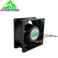 Ventilateur de refroidissement industriel 80 mm 12 V CC à commande de vitesse PWM 4 broches 8038, faible bruit, haute performance