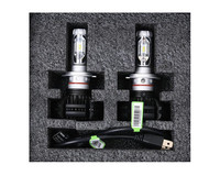 Kit de Conversión de Faros LED H7, 8V 48V, Amplio Rango de Voltaje, Chip CSP Silencioso, 4400LM, 6000K, 4300K, 3000K, Bombilla de Aluminio para Automóvil