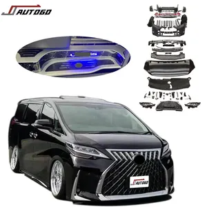 2022 side step with Body Kit For Toyota Alphard Vellfire ANH30 X spec 15-22 2015-2022 30 35 series Upgrade to Lexus LM300h LM350