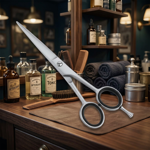Ciseaux de coiffure professionnels en acier inoxydable à pointe affûtée pour droitiers avec manche en plastique - Product Image 3