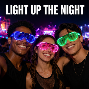Gafas LED Luminosas para Fiestas, Suministro <span class=keywords><strong>de</strong></span> Fábrica, Lentes Brillantes para Importadores, Mayoristas, Organizadores <span class=keywords><strong>de</strong></span> Eventos y Distribuidores - Product Image 1