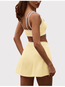Pakaian tenis mengumpulkan Bra olahraga Golf rok Activewear <span class=keywords><strong>2</strong></span> buah set pakaian olahraga Yoga - Product Image 4