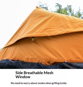 Tente de camping <span class=keywords><strong>gonflable</strong></span> HOUMU 6,5 m², 3 chambres, 2 salons, installation en 5 minutes, UPF50+, tente de glamping familiale avec <span class=keywords><strong>auvent</strong></span> amovible - Product Image 6