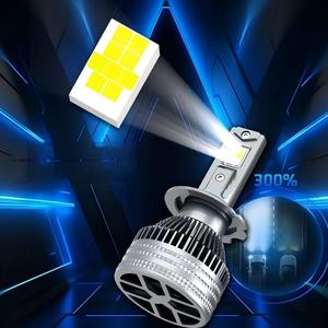 Luxfighter Faros LED de 100W 8000lm IP65 a Prueba de Agua para A4/A1 Chevrolet, Compatibilidad Universal con Bombillas H1/H4/H7/H11, DC11-16V - Product Image 3