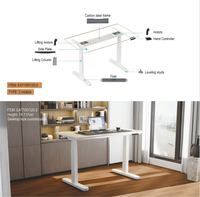 Bureau électrique moderne, extensible, réglable en hauteur, en acier, support pour ordinateur portable, meuble de bureau confortable et debout