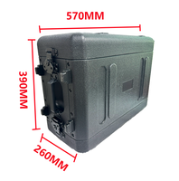 Boîtier d'expédition moulé 4U avec support antichoc pour ampli audio DJ, étui d'expédition de vol audiovisuel