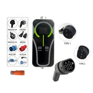 Nuevo Cargador Portátil de CA para Vehículos Eléctricos Tipo 2 32A 7KW con Protección IP66 y Control por Aplicación - Product Image 3