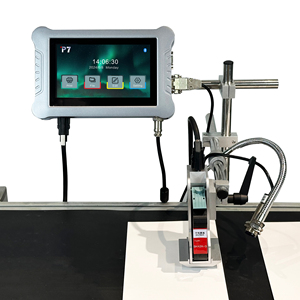 P7 nhôm ra vỏ máy in dữ liệu công nghiệp máy in hết hạn Logo QR Máy in mã vạch trực tuyến máy in tự động - Product Image 1