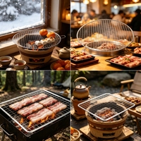 Grille de refroidissement en acier inoxydable pour barbecue, lot de 5 pièces, grilles en fil métallique pour four, cuisson, rôtissage, restaurant