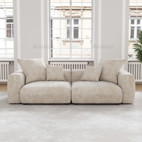 ATUNUS US Sofaset Großes Modulsofa Ecksofa aus Cordstoff – auf Lager, Direkthandel