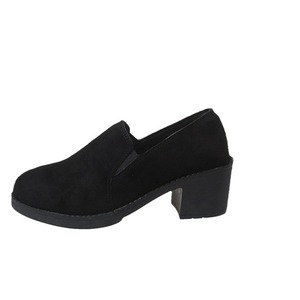 Autumn New Arrival Fashion Plus Size Medium Heel Slip-on Flats Plus Size Retro British <b>Style</b> Women's Shoes - Product Image 5