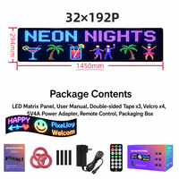 Grand écran LED flexible commercial, étanche IP65, panneau d'affichage défilant RGB pour la publicité en vitrine de magasin, bar ou commerce