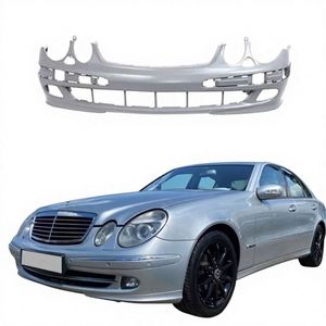 Kit carrosserie de pare-chocs avant W211 pour <span class=keywords><strong>Classe</strong></span> E, surface brillante neuve, découpes pour feux antibrouillard, installation par vis, garantie de 6 mois - Product Image 1