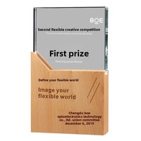 Nuevos Trofeos de Cuarzo Transparente Hechos a Medida, Placas de Autorización, Etiquetas con Nombre para Niños - Regalos Empresariales con Logotipo Personalizado para la Temporada de Graduación