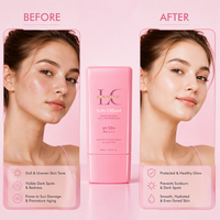 Crème solaire Lance Private Label, protection large spectre UVA/UVB, SPF 50+, PA++++, légère et non grasse, pour tous types de peaux