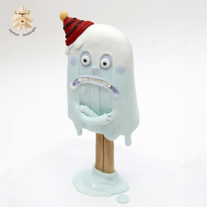 Groot Formaat Glasvezel Ijs Hars Sculptuur Outdoor Huis Tuin Decoratie Glasvezel Bankje Standbeeld - Product Image 6