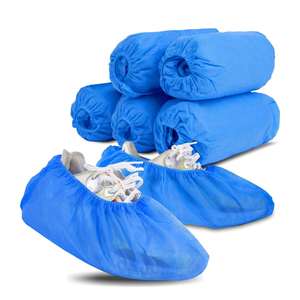 Protège-chaussures jetables en polypropylène CPE, résistants à l'abrasion, imperméables et anti-poussière, pour l'industrie alimentaire, 40x15cm, à enfiler – Meilleures ventes - Product Image 1