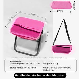 เก้าอี้พับได้แบบพกพาสำหรับตกปลาเดินป่าและเดินทาง - Product Image 2