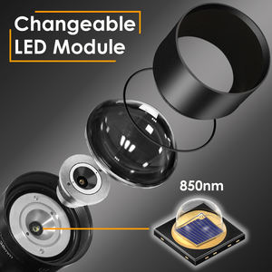 Lampu senter desain terbaru, Ir 850Nm 940Nm Dimmer Zoom Led luar ruangan berburu inframerah penglihatan malam - Product Image 4