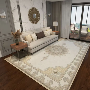 Tapis de salon Wilton tissé à la machine en jacquard, antidérapant et ignifuge, respectueux de l'environnement - Product Image 1