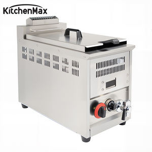 Friteuse à gaz KitchenMax à haut rendement énergétique avec contrôle précis de la température pour une utilisation en cuisine commerciale - Product Image 2