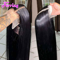 Perruque en cheveux humains naturels, pré-épilée, avec dentelle HD, lisse, prête à porter, nœuds blanchis, cheveux humains vietnamiens, perruque sans colle avec dentelle HD