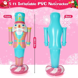 Giant Inflatable <b>Nutcracker</b> Outdoor Holiday Decoration for Halloween & Christmas Weatherproof PVC Yard/Lawn/Garden Party Use - Product Image 3