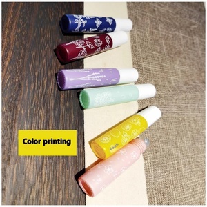 Con lăn hạt chai nước hoa tinh dầu chai đầy màu sắc dày thủy tinh cho du lịch hộp đóng gói Macaron in 10ml cuộn trên vòng - Product Image 4