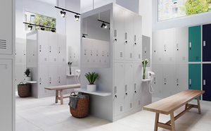 Armoire de rangement en acier à 12 portes pour écoles et gymnases - Product Image 6
