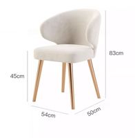 Gainesville Chaise de salle à manger moderne au design italien avec structure en métal Chaise familiale de luxe de haute qualité