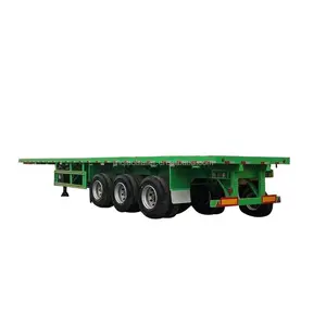 Xe tải Trailer sản xuất 3 trục Trailer bán phẳng cho Châu Phi container phẳng Trailer bán