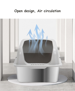 Litière pour chat en gros, en acier inoxydable et ABS, haute qualité, grande capacité, premium - Product Image 4