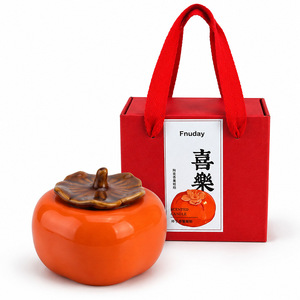 Fangdi Persimmon Shape Scented Candle Smokeless Fruity Fragrance Chinese New Year Gift Classic Style - Product Image 1