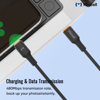 Kabel Pengisian Daya Cepat Miccell Wholesale 3A Pd 60W Tipe C ke C, Kabel Data Cepat Usb Tipe C untuk Iphone 15Pro Max