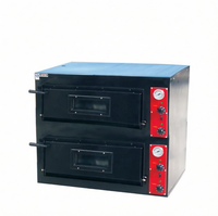 Four à pizza électrique commercial à double étage pour restaurants de restauration rapide et boulangeries, 8,4 kW, garantie 1 an