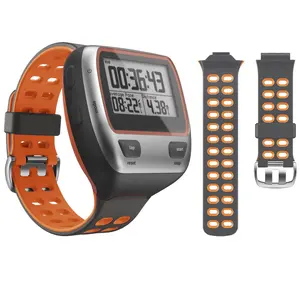 Pulseira de relógio para garmin forerunner 310xt, correia de silicone para substituição