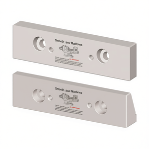 Mandril liso para tornillo de banco modular, 100 mm de longitud, pieza de repuesto de acero mecanizado de precisión - Product Image 2