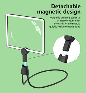 Loupe <span class=keywords><strong>d</strong></span>'<span class=keywords><strong>écran</strong></span> horizontale 3 en 1 - Loupe <span class=keywords><strong>d</strong></span>'<span class=keywords><strong>écran</strong></span> de téléphone portable de bureau à main suspendue à LED avec protection des yeux - Product Image 4