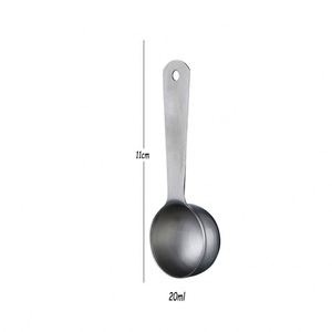 Custom Own logo 20ml Short Handle 304 Stainless Steel Protein <b>Measuring</b> Spoon - Product Image 5