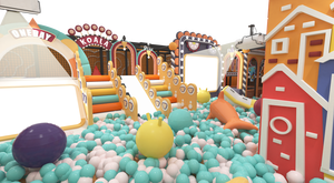 Parque <span class=keywords><strong>de</strong></span> Juegos Interior Personalizado con Tobogán Grande, Laberinto, <span class=keywords><strong>Piscina</strong></span> <span class=keywords><strong>de</strong></span> Pelotas y Trampolín para Escuelas y Centros Comerciales - Product Image 5