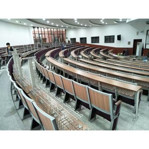 Henmei Aluminum Alloy Classroom <b>Desks</b> And Chairs With Handrails For Universities And Conference <b>Rooms</b> - Product Image 1