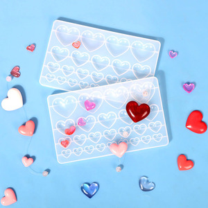 थोक Diy प्यार आकार epoxy Molds प्यार सजावट गहने सिलिकॉन मोल्ड - Product Image 3