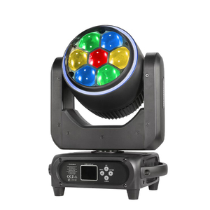 DMX 미니 7x40W 꿀벌 눈 픽셀 무대 라이트 스트립 7x40 RGBW LED 줌 빔 워시 이동 헤드 B 눈 미니 740 링 원 헤일로 효과 - Product Image 2