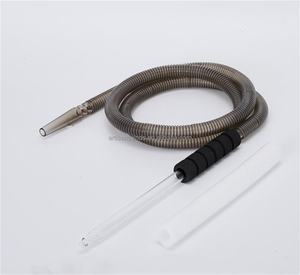Factory Wholesale Frosted Plastic <strong>Hookah</strong> Accessories Disposable Shisha <strong>Pipe</strong> with Glass Handle and <strong>Hookah</strong> Shisha Hose - Product Image 6