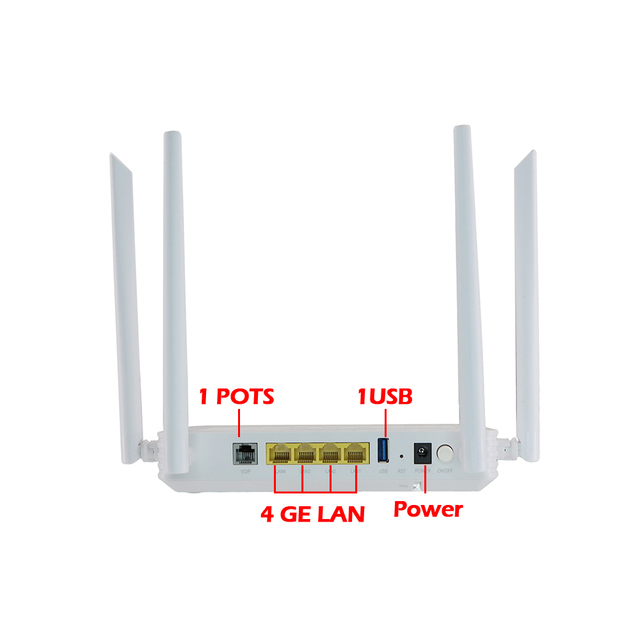 China Factory Brand New 4GE+WIFI 2.4G&5.8G ONU No Used Parts XPON GP4491 AX3000 WIFI 6 Mesh Router FTTH FTTA ONT Wifi6 ONU